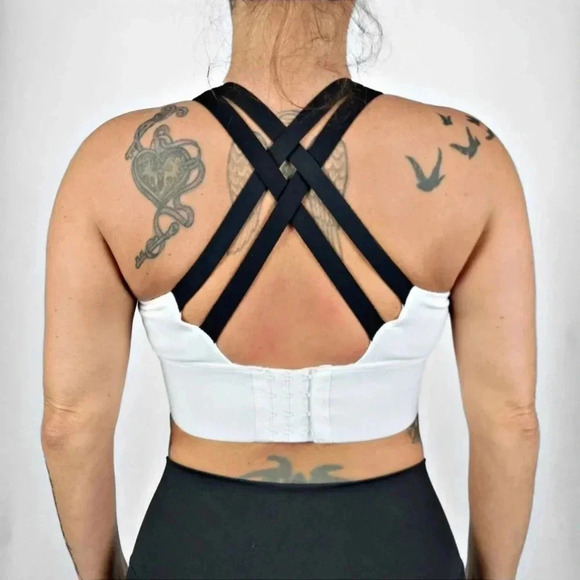 Pedigree eMPWR Women’s Strapback Sports Bra | High Support | Evo-Dry™ (white) - Picture 6 of 13